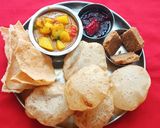 A picture of step 7 of Poori Bhaji (Sunday Special Brunch).
