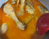 Foto langkah ke 5 dari resep Lontong Presto, Ayam Pukang, Pindang Telur dan Sayur Labu.