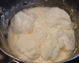 A picture of step 4 of Poached Soft Meringues.