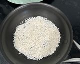 A picture of step 1 of Toasted rice crumbs (for laab).