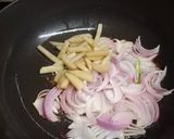 A picture of step 1 of Indian style Mix veg fried rice from leftover rice.