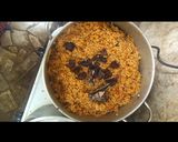 A picture of step 4 of Jollof rice.