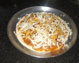 A picture of step 9 of Domino's style pasta pizza.
