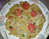 A picture of step 4 of Pasta eggs omelette.