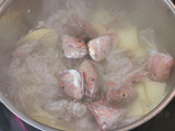 Molls amb crema de galeres i taronja