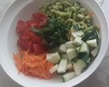Zöldséges husi tésztával recept fázis 1 fotója
