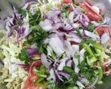 A picture of step 3 of Chinese bhel.