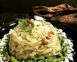 A picture of step 5 of Cabbage Poriyal.