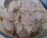 A picture of step 2 of Chicken tikka karahi.