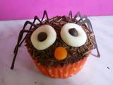 Halloween pók muffin