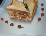 A picture of step 3 of Maggie sandwich.