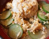 Foto langkah ke 3 dari resep Nasi Siram Timun Telur.