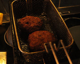 Foto del paso 11 de la receta: Papas y batatas fritas con hamburguesas rellenas