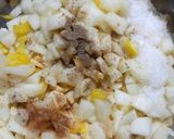 A picture of step 2 of Banana mango chaat.