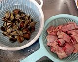 蛤蜊芥菜雞湯的食譜步驟1照片