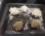 Foto del paso 7 de la receta Champiñones rellenos de jamón gratinados