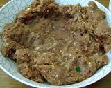 A picture of step 4 of Seekh kabab.