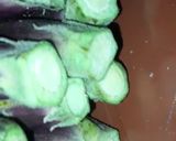 A picture of step 1 of Stuffed Eggplant.