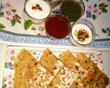 A picture of step 9 of Chicken cheese paratha😍.
