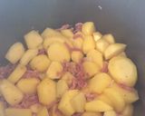 Une image de l'étape 1 de Pommes de terres aux lardons cookeo.