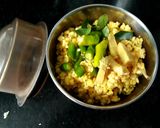 A picture of step 2 of Moong dal dosa.