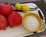 A picture of step 1 of Pomegranate Molasses.