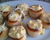 Foto del paso 6 de la receta Volovanes rellenos de huevo duro y bechamel