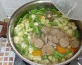 Foto langkah ke 3 dari resep Sop tetelan bakso sayur.