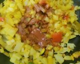 A picture of step 2 of Ganth Gobhi Dry Curry.
