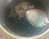 A picture of step 2 of Blue Fried Rice.