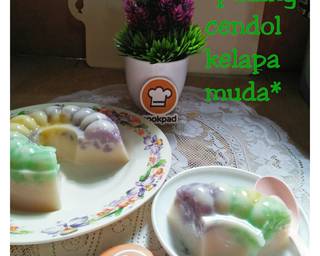*Puding cendol kelapa muda* - Step 4