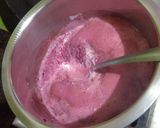 A picture of step 3 of Beetroot halwa.