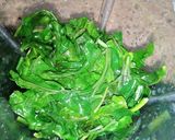 A picture of step 3 of Palak Paneer.