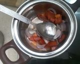 A picture of step 1 of Shahi paneer.