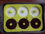 Panna cotta donuts, al cioccolato e menta