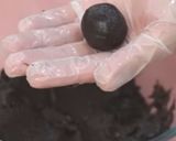 A picture of step 2 of Oreo truffle balls (chocolate).