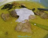 Foto langkah ke 5 dari resep Opor Ayam Kuning (Pakai Kunyit Bakar).