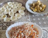 Foto del paso 3 de la receta: Huevos rellenos con mayonesa y sucedáneos