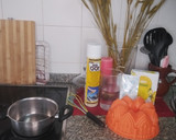 Foto del paso 1 de la receta: Gelatina castillo de arena de arándanos y piña