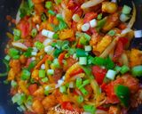 Cassava couscous, dodo gizzard, halloumi sauce da soyaye kifimatakin girki2 hoto