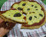 Foto del paso 7 de la receta: Pizza vegana express al sartén - con quesito veg - 🍕🍕:)