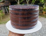 Gambar langkah 13 resipi Chocolate Moist Cake with Chocolate Cremeux.