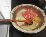 A picture of step 2 of Spaghetti pasta with bacon.