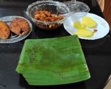 A picture of step 4 of Fish pollichathu# Kerala style Fish fry in Banana leaf.