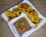 A picture of step 3 of Potato chips (Maru bhajiya).