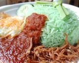 Gambar langkah 3 resipi Nasi Lemak Pandan & Sambal Bilis Mk89 Style.