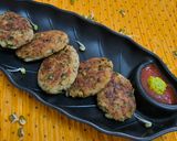 A picture of step 5 of Sprouted Mung Kabab.
