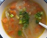 A picture of step 5 of Carrot and Daikon Miso Soup - vegan.