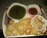 A picture of step 7 of Sooji ki pani Puri.