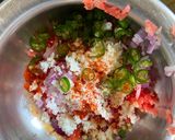 A picture of step 2 of Tiranga Mini Rolls.